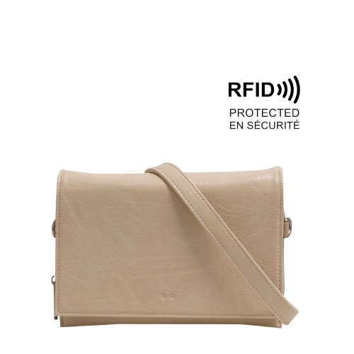 Nita Crossbody Wallet - Almond Milk 